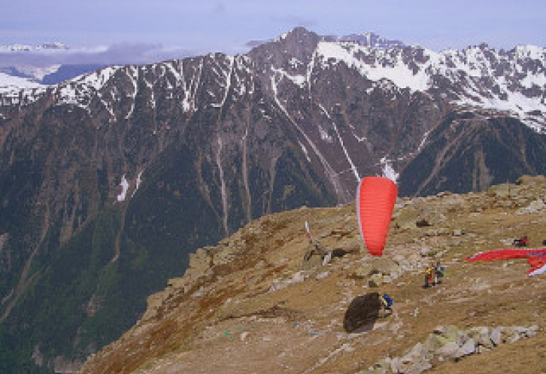 Parapente au Plan de l'Aiguille