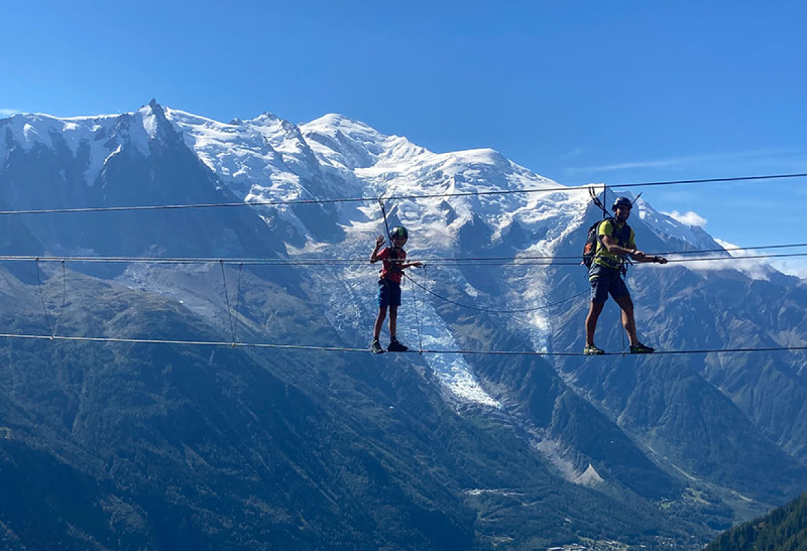 Via Ferrata des Evettes in Chamonix