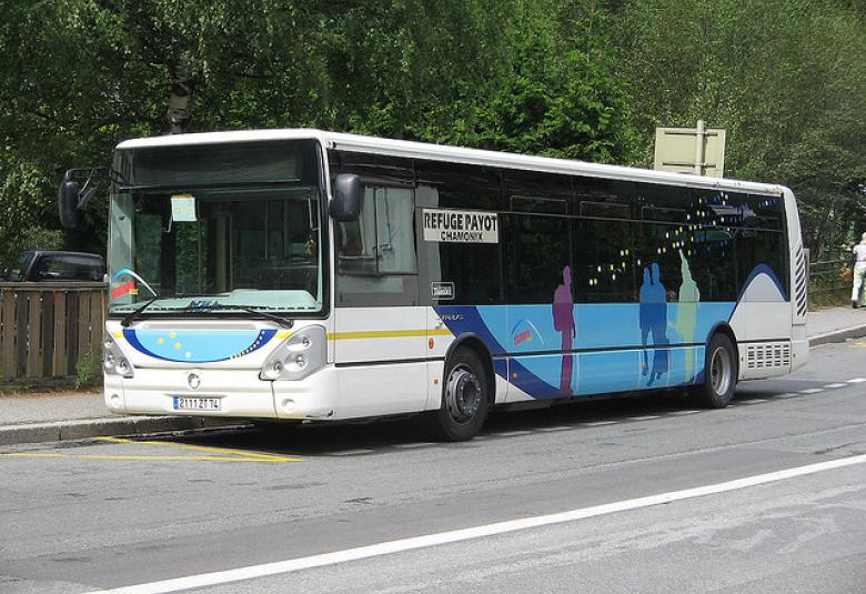 Bus in Chamonix