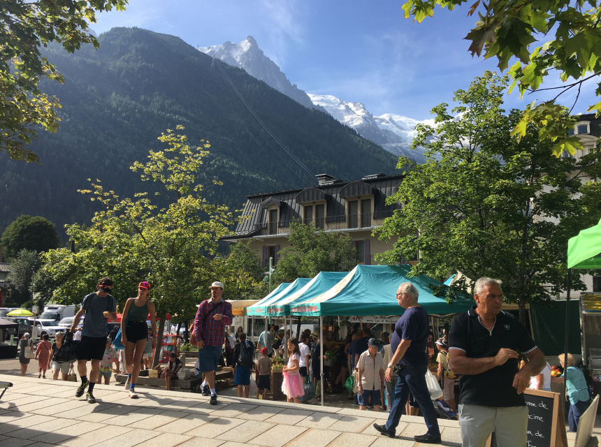Markets in the Chamonix Valley, every saturday morning