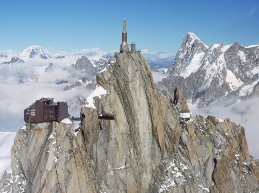 summit of the Aiguille du Midi 3842m