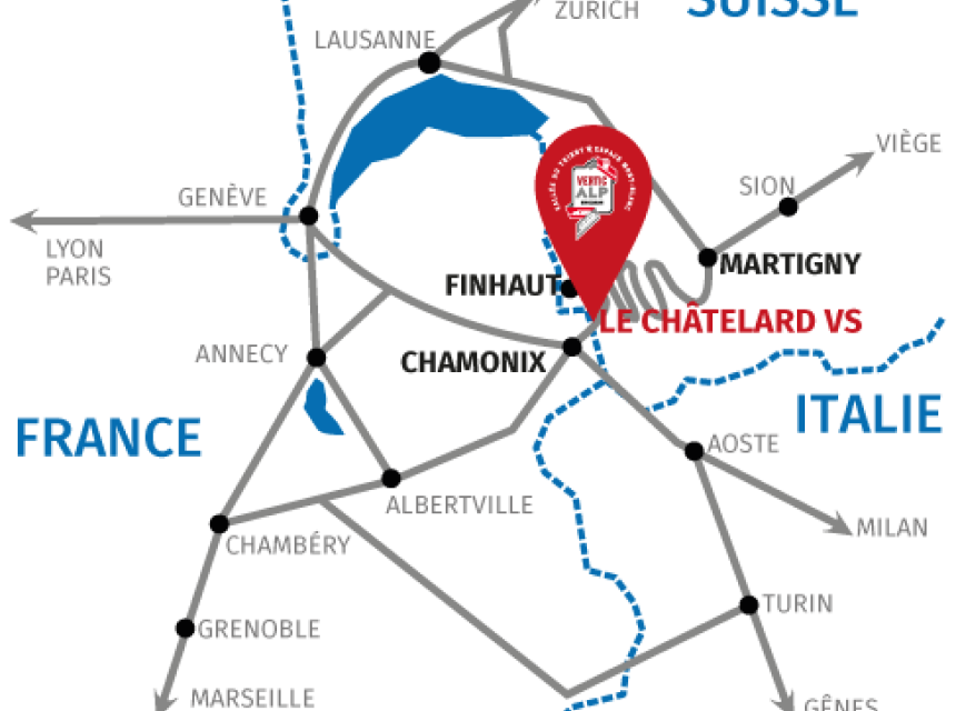 Access map. Copyright @verticalp-emosson.ch