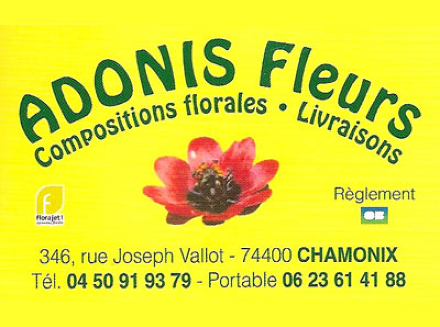 adonis flower shop in chamonix